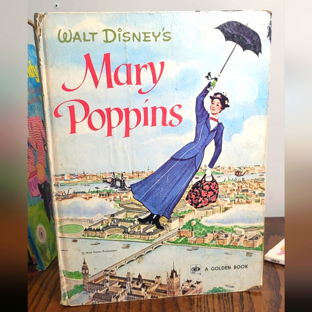 Mary Poppins 1964 A Golden Book  Walt Disneys Vintage Book